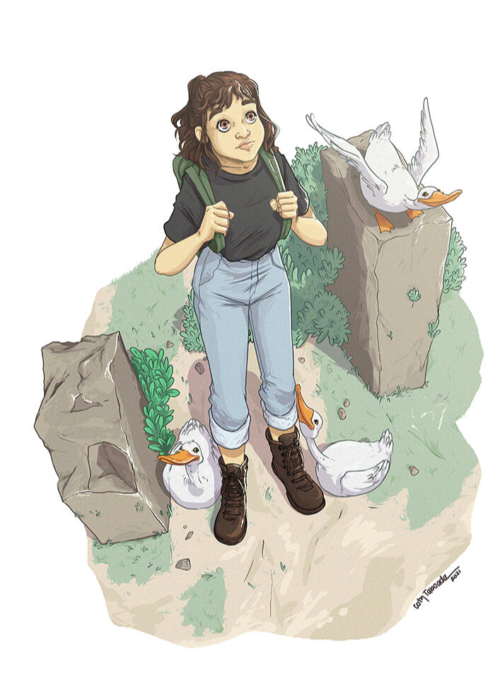Vera and her ducks